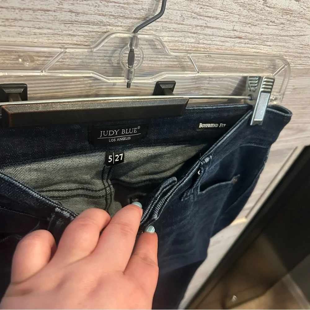 Judy Blue dark wash jeans boyfriend fit 5/27 - Picture 3 of 5